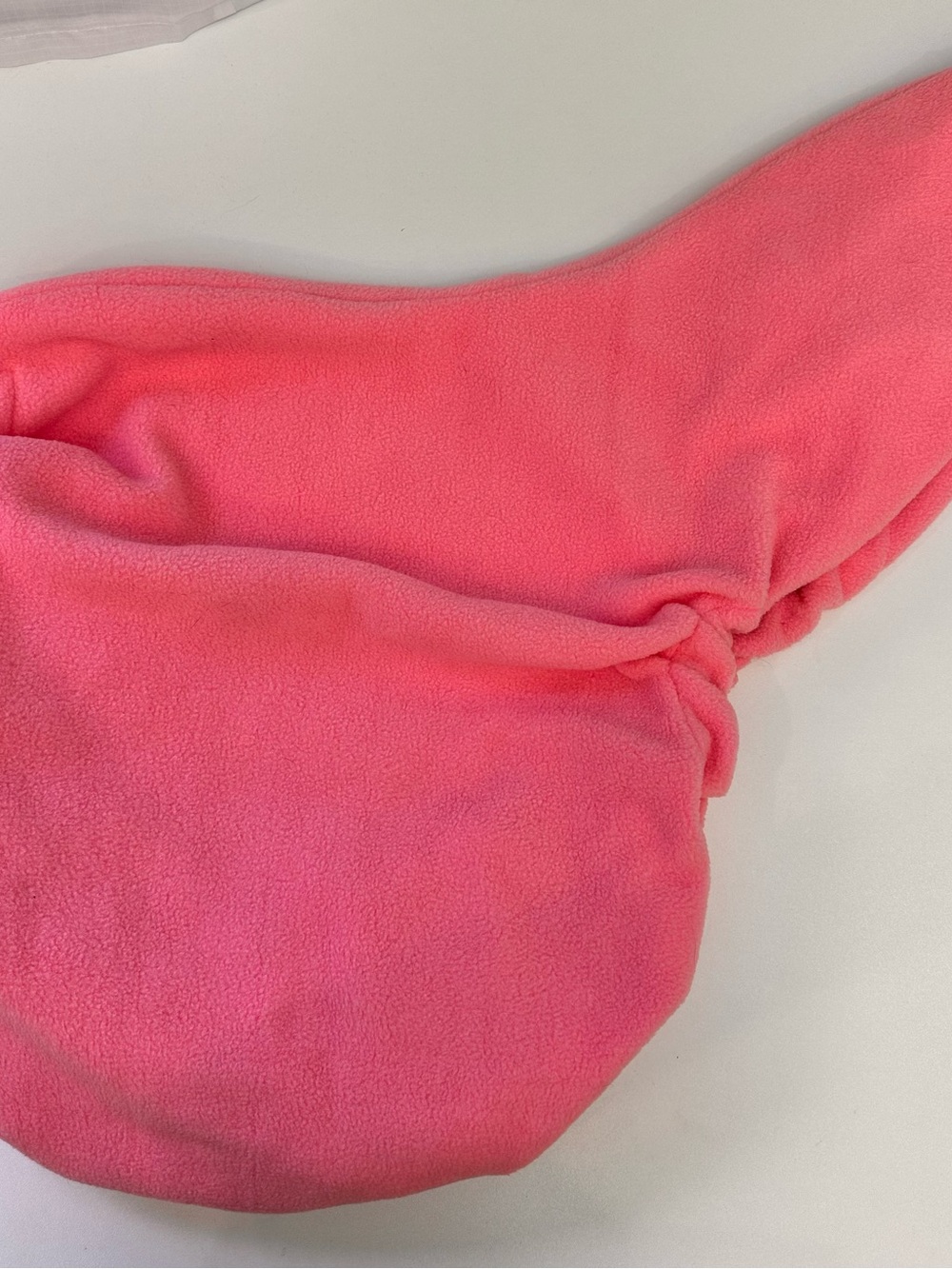 Pink Fleece Saddle Cover with Dressage Rider